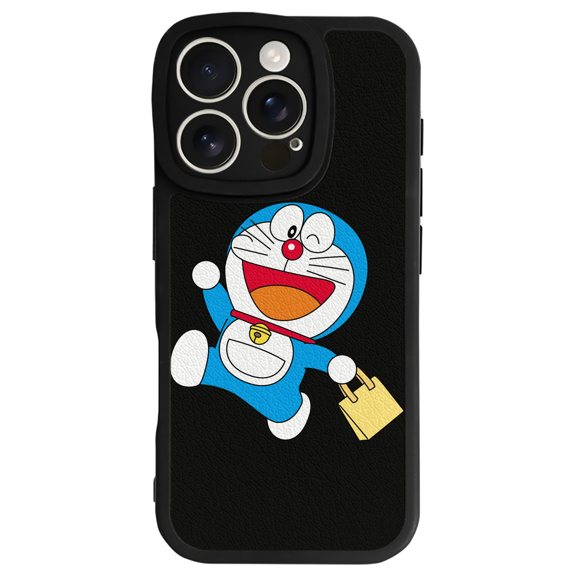 （画像用） ドラえもん Doraemon 【iPhone 16シリーズ対応】シリコンスマホケース（レザー調） 材質：シリコン